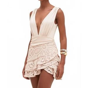 PatBO Cream Mini Dress